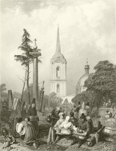 A szmolenszki templom temetője alkotó: Alfred Gomersal Vickers