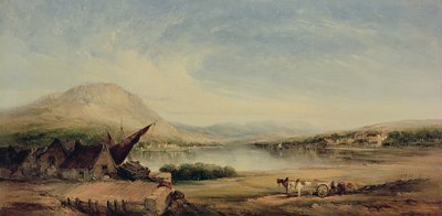 Tóparti kilátás, 19. század alkotó: Alfred Gomersal Vickers