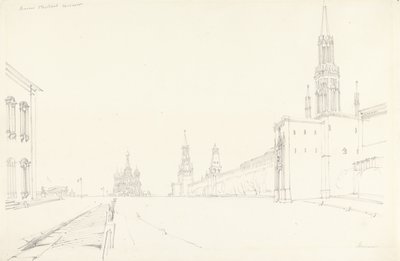 Moszkva, 1827 (grafit papíron) alkotó: Alfred Gomersal Vickers