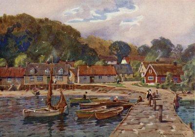 Arild, egy halászfalu Molle közelében alkotó: Alfred Heaton Cooper