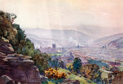 Fürdő, a Hampton Rocksból (színes litó) alkotó: Alfred Heaton Cooper