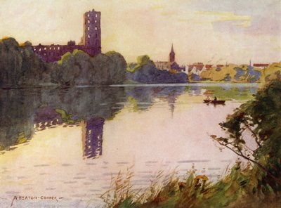 Dánia: Koldinghus kastély, Észak-Schleswig (színes litho) alkotó: Alfred Heaton Cooper