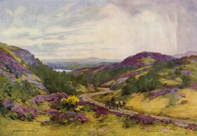 Dánia: Raebild Hills, Aalborg közelében (színes litho) alkotó: Alfred Heaton Cooper
