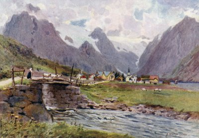 Fjaerland, Sogne-fjord alkotó: Alfred Heaton Cooper