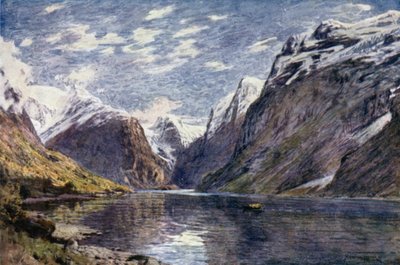 Loen Vand és gleccser, Nord Fjord alkotó: Alfred Heaton Cooper