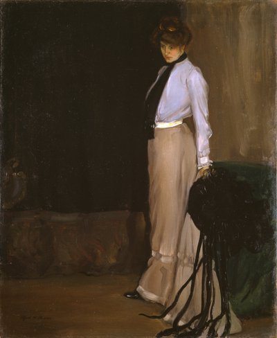 A modell, 1902 körül (olaj, vászon) alkotó: Alfred Henry Maurer