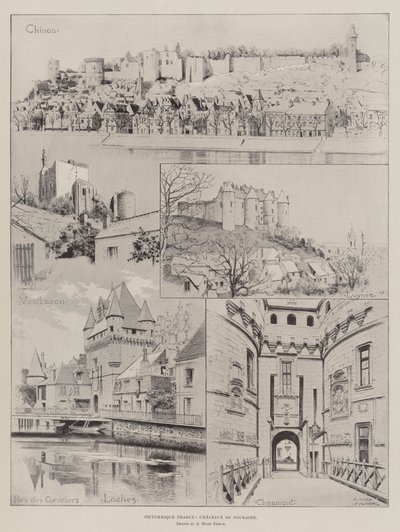 Festői Franciaország, Touraine kastélya alkotó: Alfred Hugh Fisher