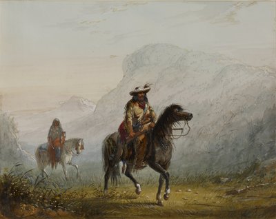 „Bourgeois” W---r és indián asszonya alkotó: Alfred Jacob Miller