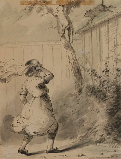 Carrie és a macskák alkotó: Alfred Jacob Miller