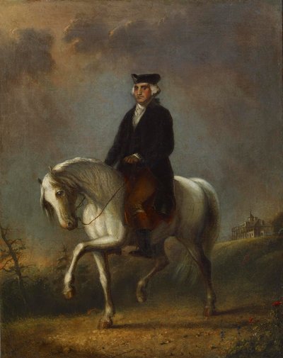 George Washington Mount Vernonban alkotó: Alfred Jacob Miller