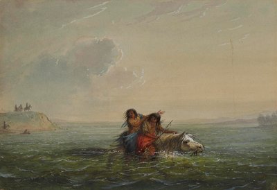 Indián szerelmi szökés alkotó: Alfred Jacob Miller