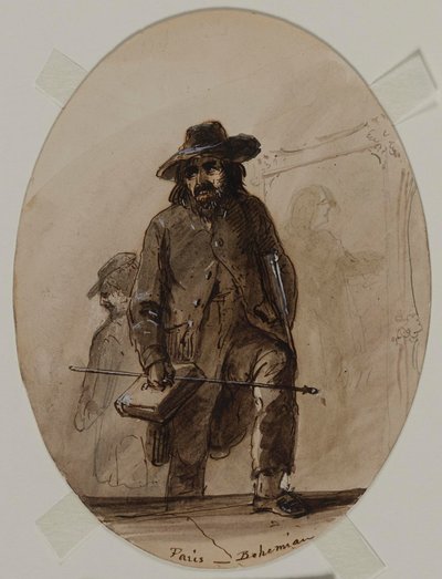 Párizs, bohém, Scheffer vagy Delacroix csírája alkotó: Alfred Jacob Miller