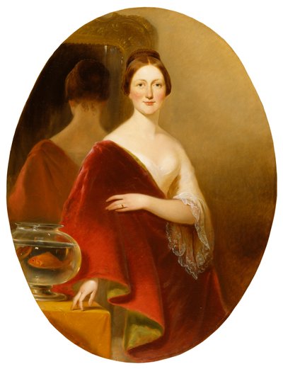 Decatur Howard Miller asszony (Eliza Credilla Hare) portréja alkotó: Alfred Jacob Miller