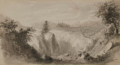 Jelenet Perthshire-ben, Skóciában alkotó: Alfred Jacob Miller