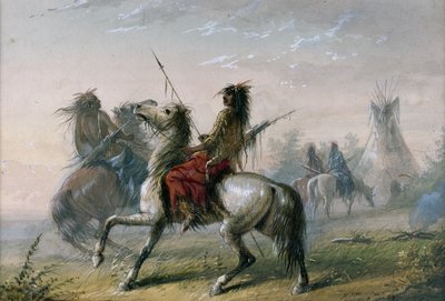 Snake indiánok alkotó: Alfred Jacob Miller