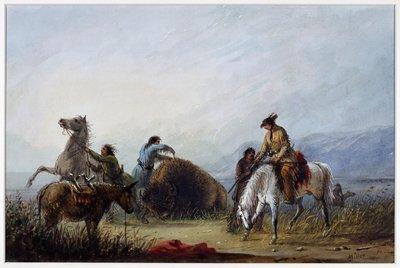 A Hump Rib elkészítése alkotó: Alfred Jacob Miller