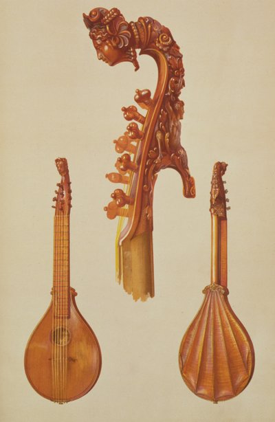 Antonio Stradivarius (kb. 1644-1737) által készített citrom 1700-ban, a „Hangszerek”-ből (színes litó) alkotó: Alfred James Hipkins