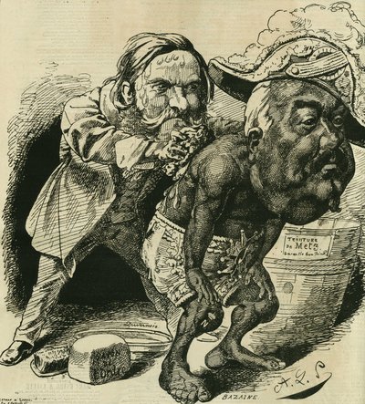 Clement Duvernois (1836-1879), francia politikus megpróbálta megtisztítani Francois Achille Bazaine-t (Francois-Achille) alkotó: Alfred Le Petit