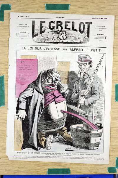 A „Le Grelot” borítója, 58. szám, Szatirikus színekben alkotó: Alfred Le Petit