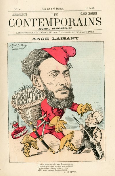 A „Les Contemporains” borítója, 11. szám alkotó: Alfred Le Petit