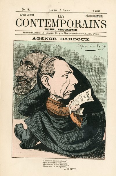 A „Les Contemporains” borítója, 18. szám alkotó: Alfred Le Petit