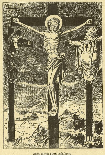 Illusztráció Alfred Le Pete-ről (1841-1909) Gros-Jeanban és gyógymódjáról alkotó: Alfred Le Petit
