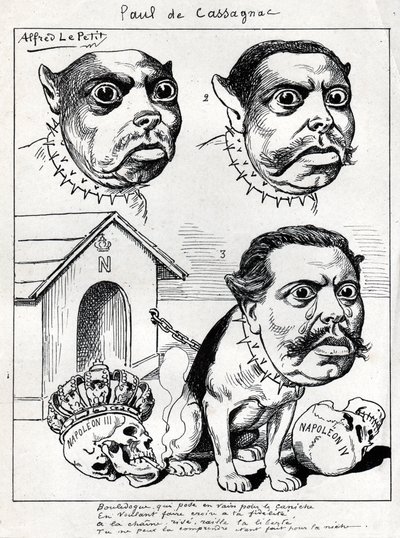 Paul de Cassagnac. alkotó: Alfred Le Petit