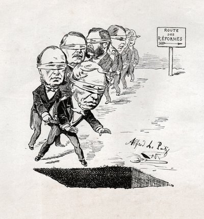 Reformes en France. Reformok Franciaországban. alkotó: Alfred Le Petit
