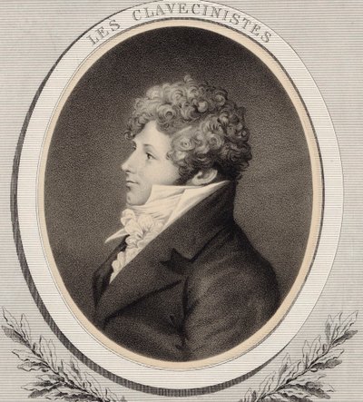 Daniel Steibelt zongoraművész és zeneszerző portréja 1765-1823. alkotó: Alfred Lemoine
