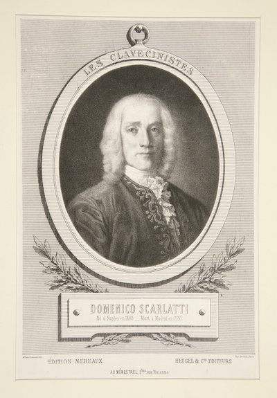 A Clavichordisták: Domenico Scarlatti alkotó: Alfred Lemoine