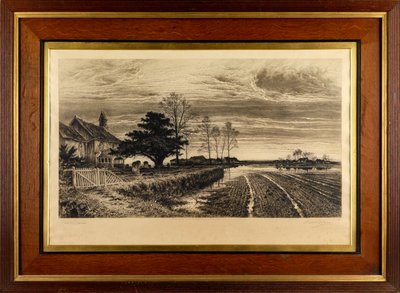 Este fény lesz (rézkarc) alkotó: Alfred Louis Brunet Debaines