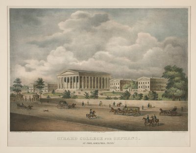 Girard College for Orphans – Philadelphiában, Pennában. alkotó: Alfred M. Hoffy