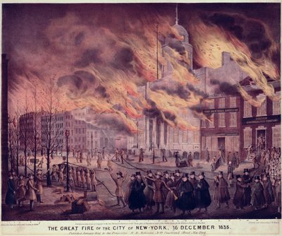A New York-i nagy tűzvész, 1835 alkotó: Alfred M. Hoffy