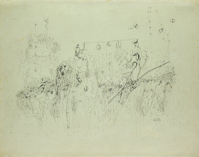 Cím nélkül, 1941-42 körül (indiai tinta papíron) alkotó: Alfred Otto Wolfgang Schulze Wols