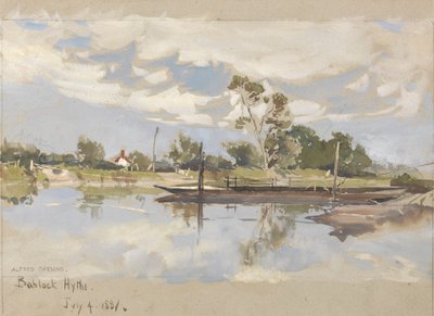 Bablock Hythe, Oxford közelében alkotó: Alfred Parsons