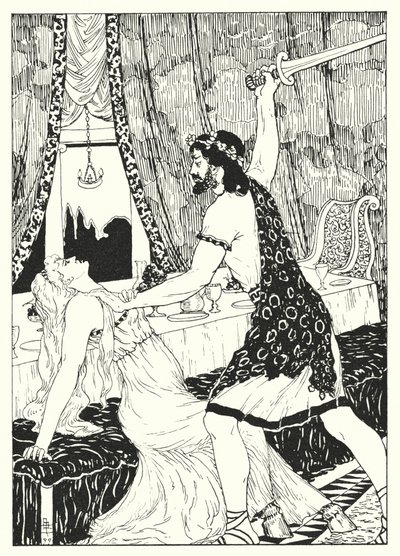 Lucian A True History című műve: Lucian és a szamárlábú nő (metszet) alkotó: Alfred Payne Garnett