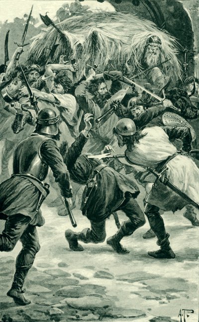 Az angoloktól elfoglalt Linlithgow kastély alkotó: Alfred Pearse