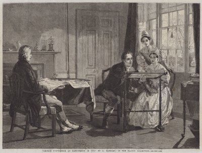 George Stephenson Darlingtonban 1823-ban alkotó: Alfred Rankley
