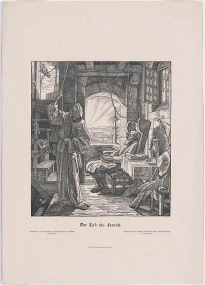 A fojtogató halál alkotó: Alfred Rethel
