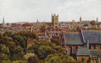 Cambridge, a Castle Hill felől (színes litó) alkotó: Alfred Robert Quinton