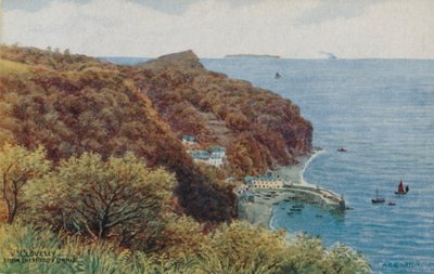 Clovelly a Hobby Drive-tól (színes litho) alkotó: Alfred Robert Quinton