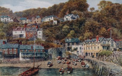 Clovelly a rakpartról alkotó: Alfred Robert Quinton