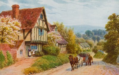 Cropthorne Hill Evesham közelében alkotó: Alfred Robert Quinton