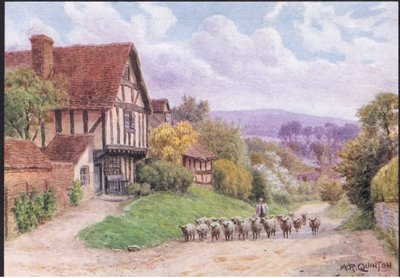 Cropthorne, Nr Evesham, Worcester, a The Cottages and the Village Life of Rural Englandből, amelyet a Dent & Sons Limited adott ki alkotó: Alfred Robert Quinton