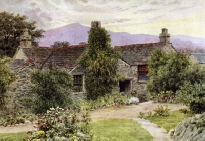 Dove Cottage, Grasmere (színes litó) alkotó: Alfred Robert Quinton