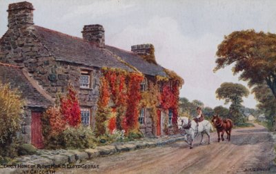 Jobb Hon korai otthona. D. Lloyd George, Nr. Criccieth alkotó: Alfred Robert Quinton