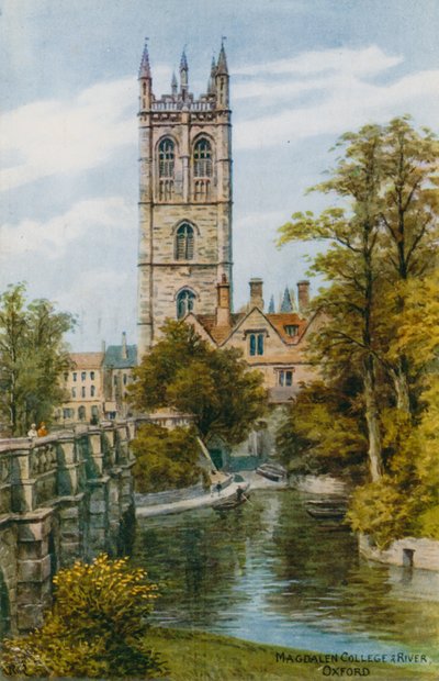 Magdalen College és folyó, Oxford alkotó: Alfred Robert Quinton