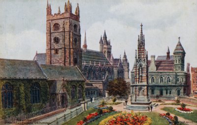 Plymouth, St Andrews Church és Guildhali alkotó: Alfred Robert Quinton