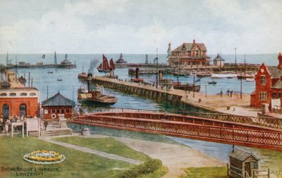 Lengőhíd és kikötő, Lowestoft alkotó: Alfred Robert Quinton