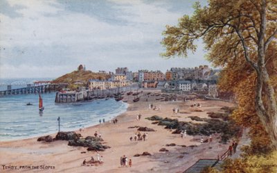 Tenby, From The Slopes (színes litó) alkotó: Alfred Robert Quinton